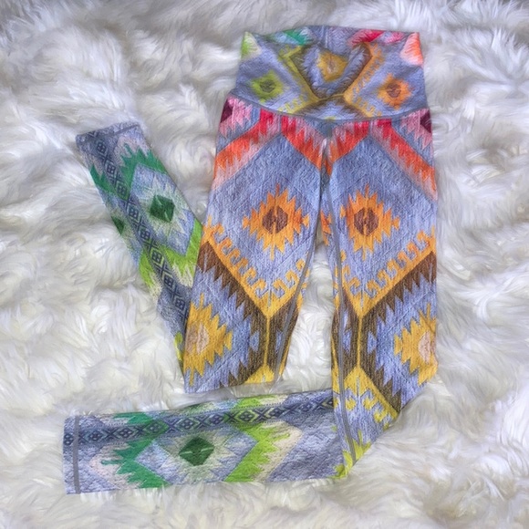 NIYAMA SOL Colorful Aztec Endless Leggings XS - Picture 2 of 8